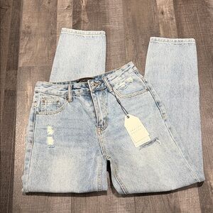 English Factory Light Blue Straight Leg Jeans